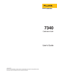 Thumbnail of document Manual - 7340/7380 Compact Temperature Calibration Bath